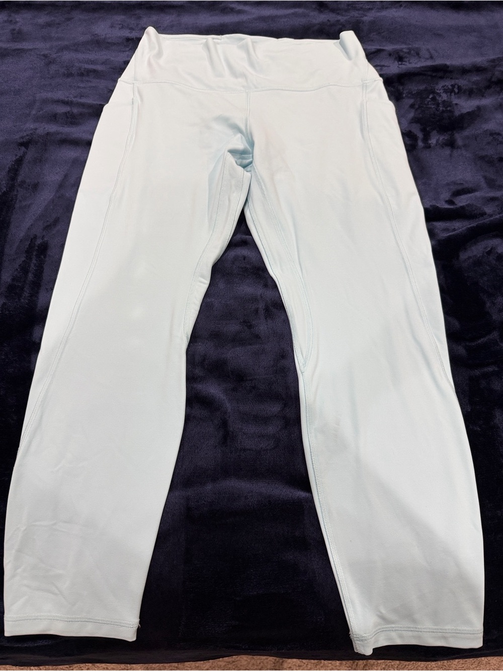 Light blue Lululemon Align high rise with pockets 25”
